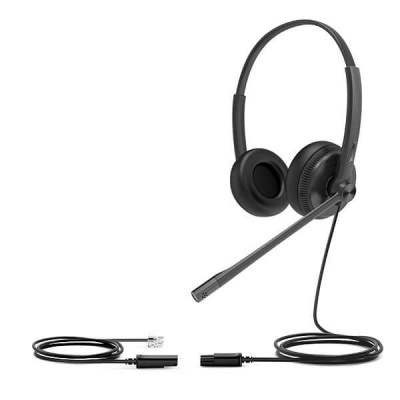 Yealink YHS34 Dual Headset QD to RJ9